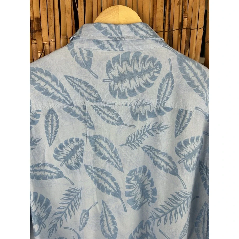 Ocean Current Hawaiian‎ Shirt Short Sleeve Button Down Blue Size XL - Picture 8 of 14